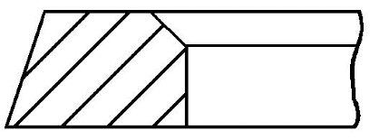 2.5mm 005IF F14 GOETZE Поршневое кольцо (фото 1)