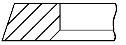 2.5mm 005IFU P F14 GOETZE Поршневое кольцо (фото 1)