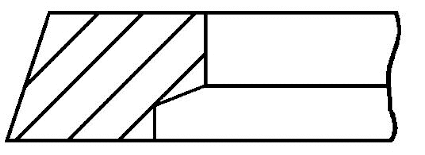 2.5mm 005IWU CRP GOE13 GOETZE Поршневое кольцо (фото 1)