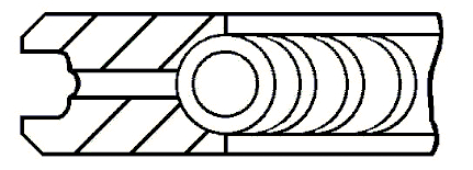 3.0mm 231LKZ CRP GOE13 GOETZE Поршневое кольцо (фото 2)