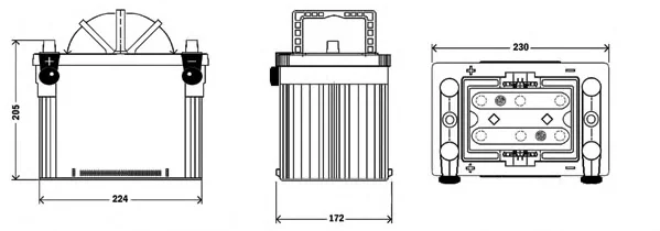 900 01 EXIDE Аккумулятор (фото 1)