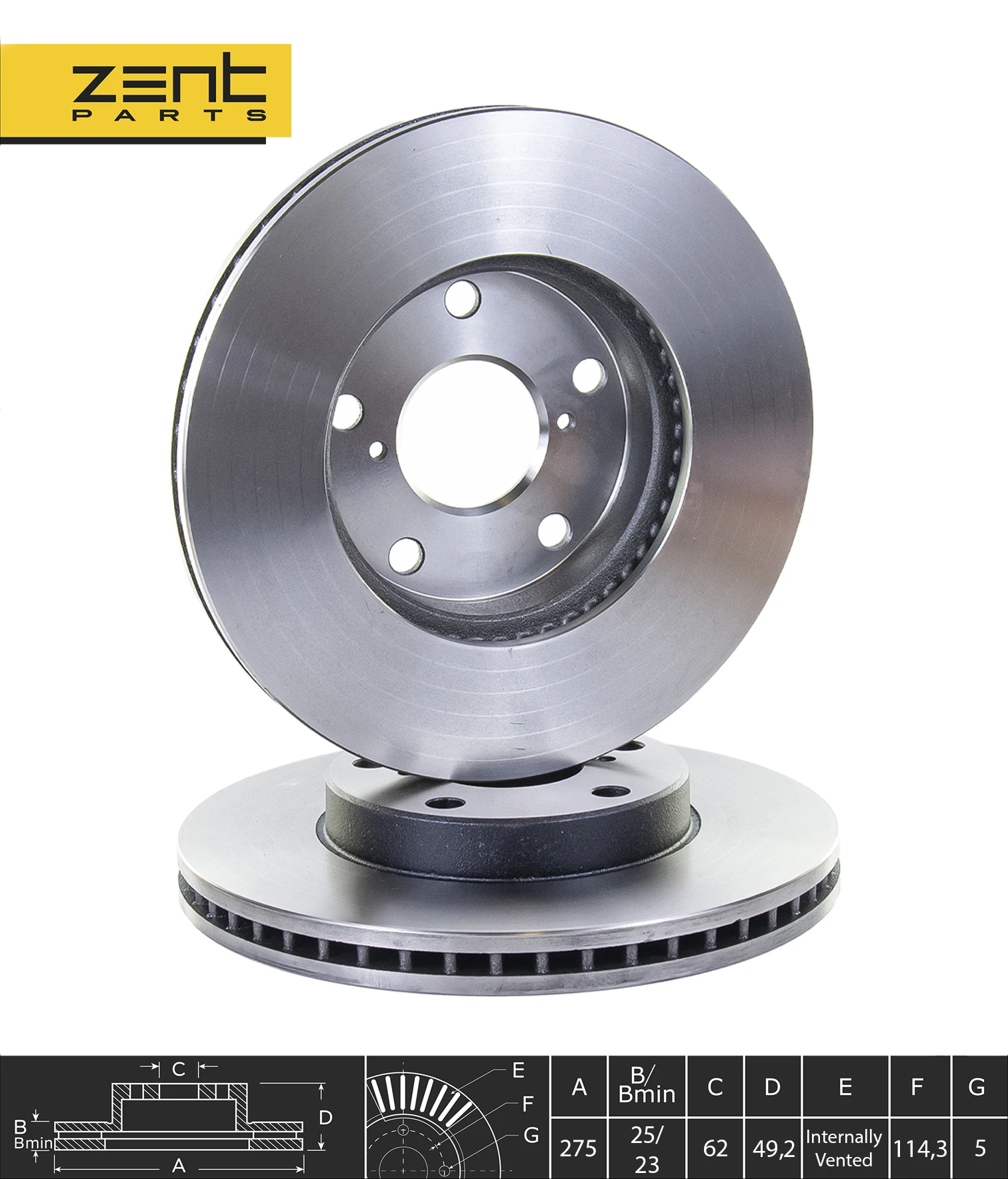 Z06116 Zentparts Тормозной диск (фото 8)