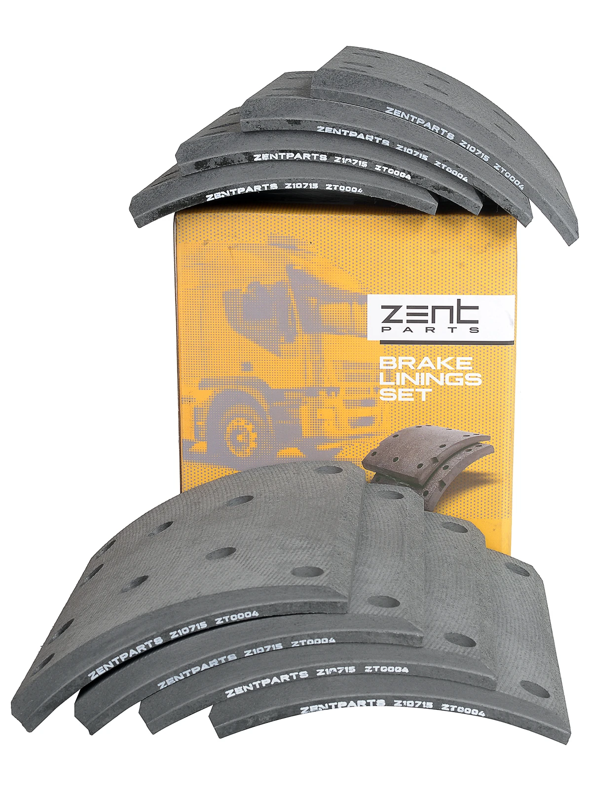 Z10715 Zentparts Комплект тормозных башмаков, барабанные тормоза (фото 6)