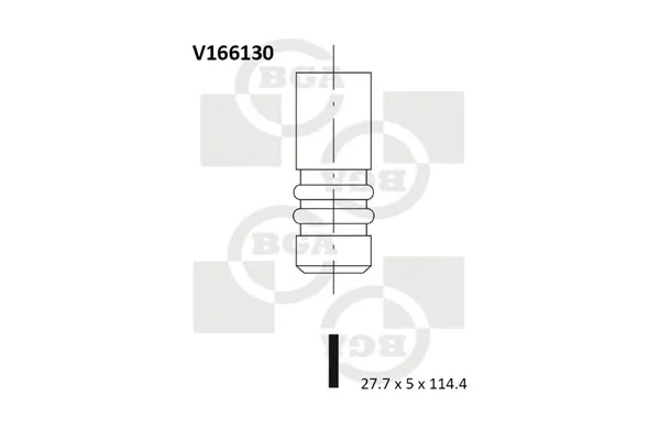 V166130 BGA Впускной клапан (фото 1)