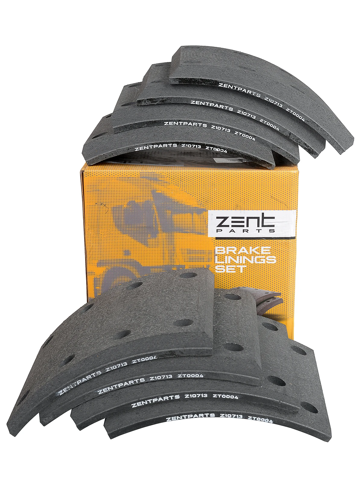 Z10713 Zentparts Комплект тормозных башмаков, барабанные тормоза (фото 6)
