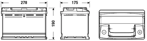 EC700 EXIDE Аккумулятор (фото 2)