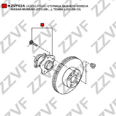 ZVP02A ZZVF Комплект подшипника ступицы колеса (фото 8)