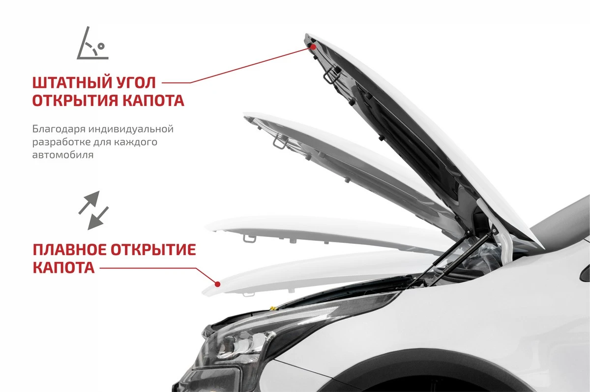 UREKAP021 АВТОУПОР Упоры капота газовые 2 шт renault kaptur (вкл. extreme) 16-20 (фото 4)