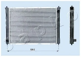 RDA192004 JAPKO Радиатор охлаждения двигателя (фото 1)