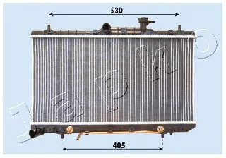 RDA283098 JAPKO Радиатор охлаждения двигателя (фото 1)