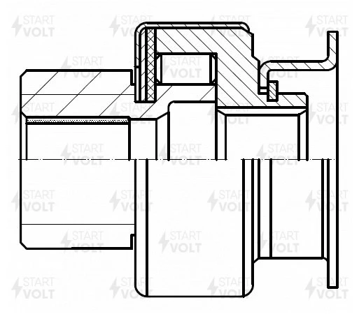 VCS 2509 STARTVOLT Привод с механизмом свободного хода, стартер (фото 9)