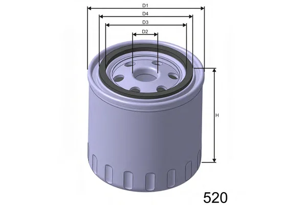 Z165 MISFAT Масляный фильтр (фото 1)