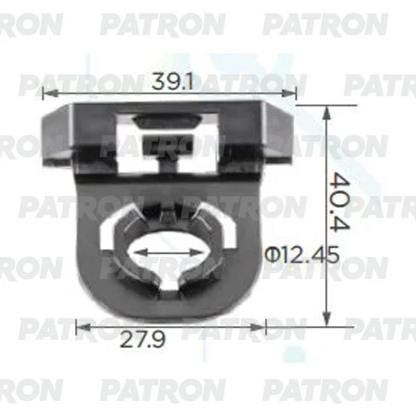 P37-2379 PATRON Клипса пластмассовая (фото 1)