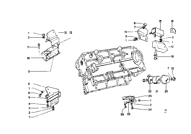 07 11 9 904 252 BMW Болт с шестигранной головкой m8x35-8.8-zns3, iso 4017 1500-2000cs, 1502-2002tii, 3' e36, 5' e3 (фото 1)