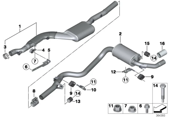 07 11 9 904 401 BMW Болт с шестигранной головкой m8x20-8.8zns3, iso 1665 3' e90, lci, e92, e93, f30, f (фото 1)