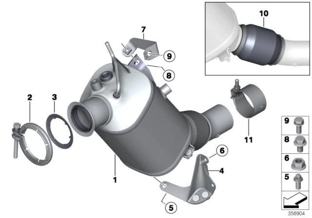 18 30 8 589 078 BMW Проставочная втулка 1' f20, lci, f21, 2' f22, f23, 3' e90, e91, e92, e93, f30, f3 (фото 1)