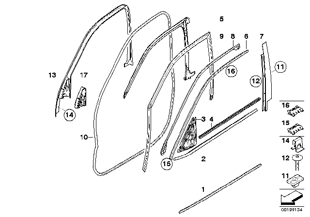 51 13 7 158 533 BMW 51137158533 защитная планка двери л пд черный x5 e70, lci (фото 2)