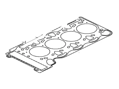 11 12 7 509 710 BMW Уплот. прокладка гол. блока цил. безасбест. 0.40mm 1' e87, 3' e46, e90, e91, x3 e8 (фото 1)