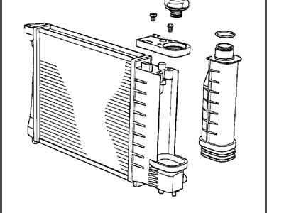 17 11 1 712 978 BMW Радиатор охлаждающей жидкости 3' e30 (фото 1)
