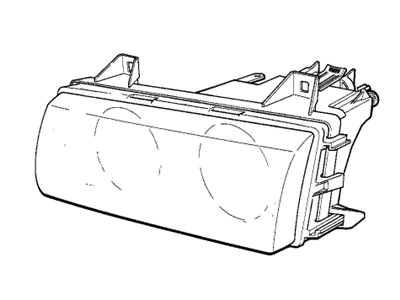 63 12 8 353 544 BMW Фара п 3' e36 (фото 1)