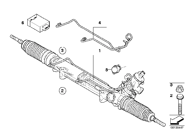 32 10 3 444 366 BMW Оборотный рулевой механизм с гидроусил. x3 e83, lci (фото 2)