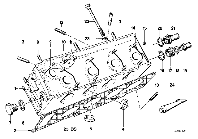 11 12 1 734 213 BMW Уплот. прокладка гол. блока цил. безасбест. 1.50mm 1500-2000cs, 1502-2002tii, 3' e21, e30, 5' (фото 2)