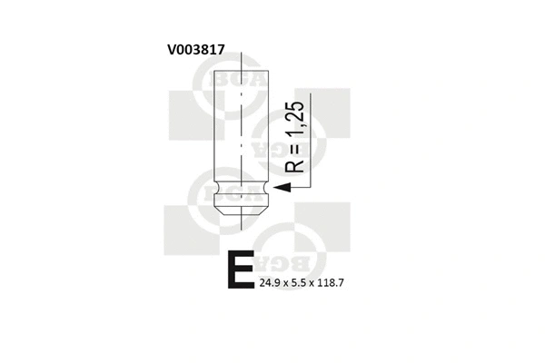 V003817 BGA Выпускной клапан (фото 1)