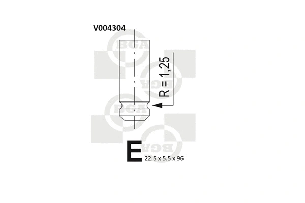 V004304 BGA Выпускной клапан (фото 1)