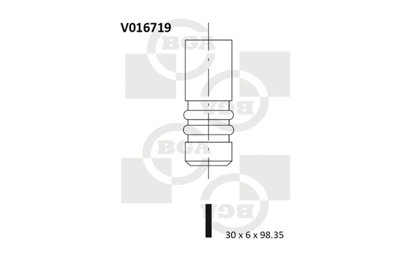 V016719 BGA Выпускной клапан (фото 1)