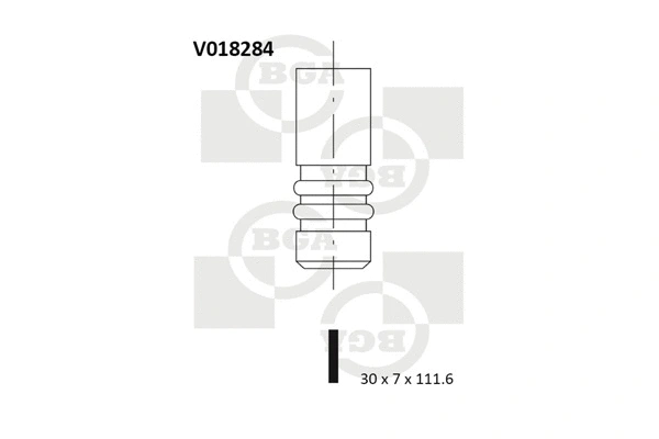 V018284 BGA Выпускной клапан (фото 1)