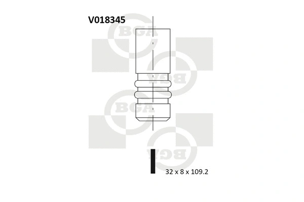 V018345 BGA Выпускной клапан (фото 1)