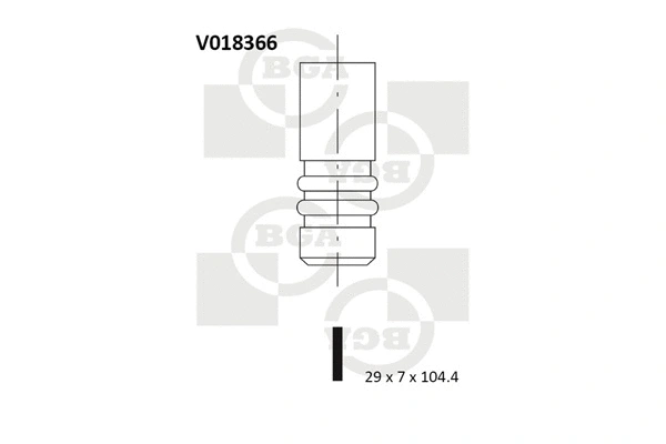 V018366 BGA Выпускной клапан (фото 1)