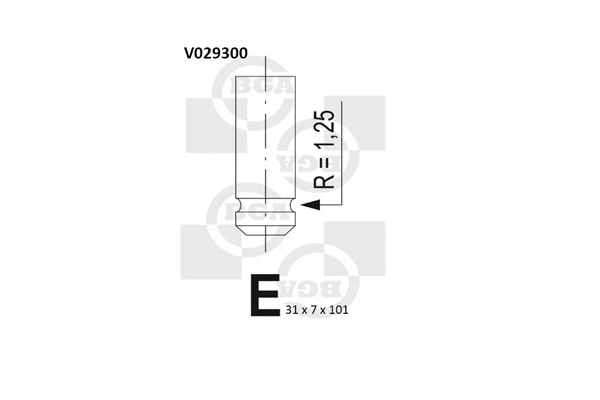 V029300 BGA Выпускной клапан (фото 1)