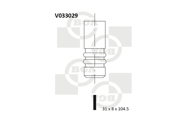 V033029 BGA Выпускной клапан (фото 1)