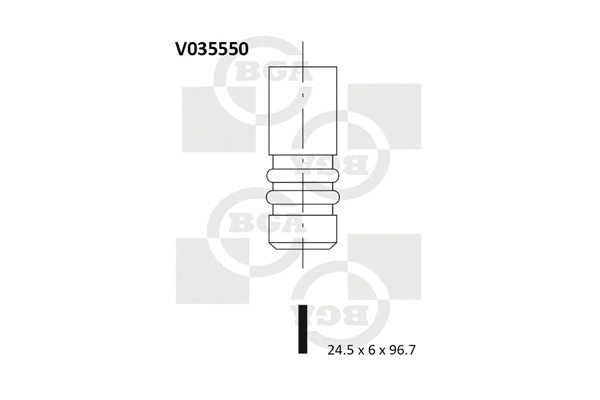 V035550 BGA Выпускной клапан (фото 1)