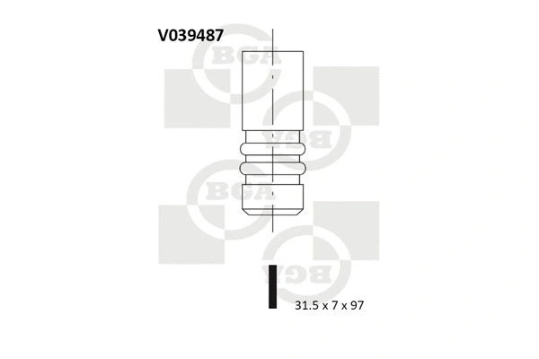 V039487 BGA Выпускной клапан (фото 1)