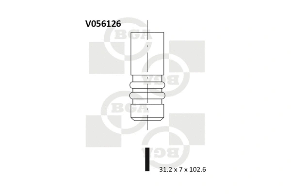 V056126 BGA Выпускной клапан (фото 1)