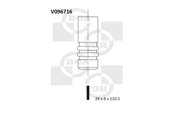 V096716 BGA Выпускной клапан (фото 1)