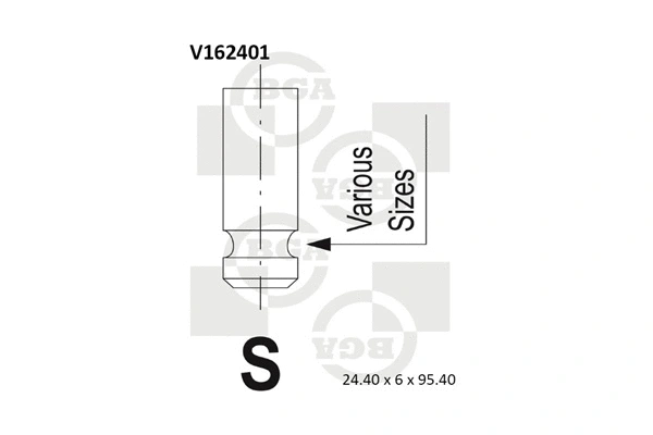 V162401 BGA Выпускной клапан (фото 1)