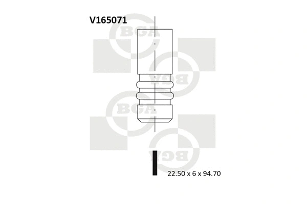 V165071 BGA Выпускной клапан (фото 1)