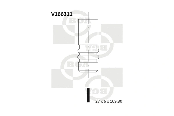 V166311 BGA Выпускной клапан (фото 1)