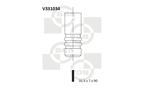V331034 BGA Выпускной клапан (фото 1)