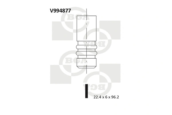 V994877 BGA Выпускной клапан (фото 1)