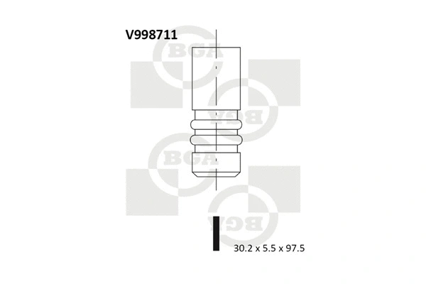 V998711 BGA Выпускной клапан (фото 1)