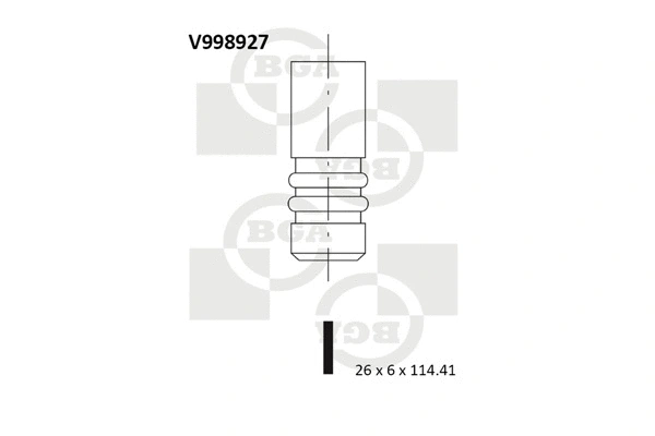 V998927 BGA Выпускной клапан (фото 1)