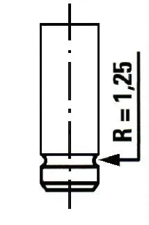 VE0127 ET ENGINETEAM Выпускной клапан (фото 1)