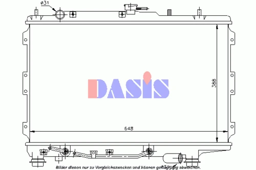 510003N AKS DASIS Радиатор охлаждения двигателя (фото 2)