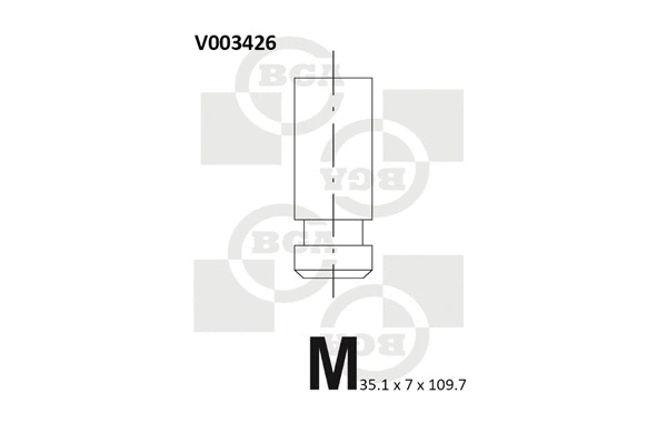 V003426 BGA Впускной клапан (фото 1)