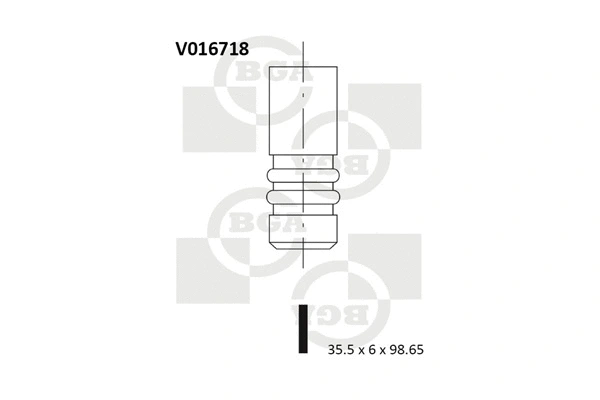 V016718 BGA Впускной клапан (фото 1)