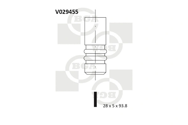 V029455 BGA Впускной клапан (фото 1)